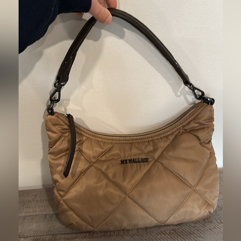 MZ Wallace Caramel Quilted Purse